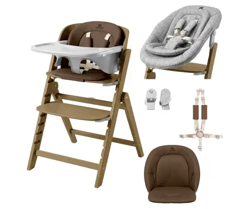 Highchair Carrello Focus CRL-16801 Moka Brown