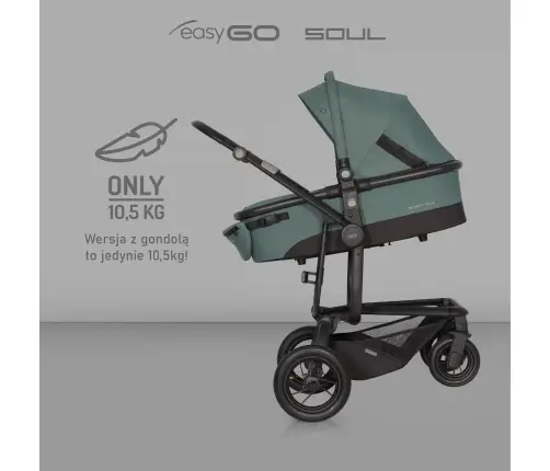 Easygo Soul Rose Vaikiškas vežimėlis su lopšiu