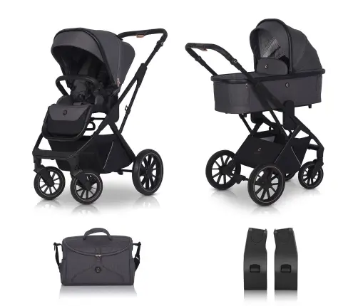 Cavoe Axo Shine French Grey 2-in-1 Baby Stroller
