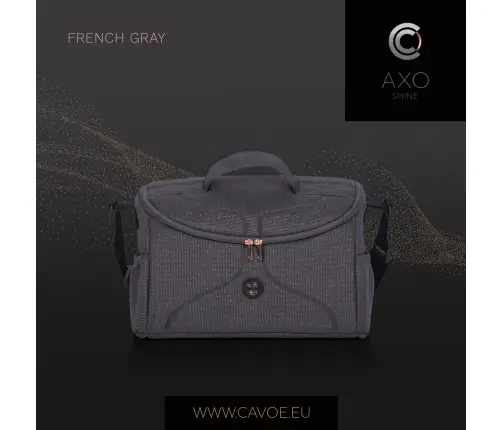 Cavoe Axo Shine French Grey 2-in-1 Baby Stroller