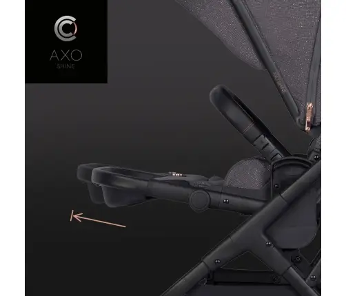 Cavoe Axo Shine French Grey 2-in-1 Baby Stroller