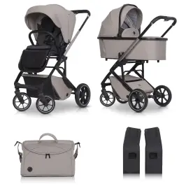 Cavoe Moi+ Taupe Bērnu rati 2in1
