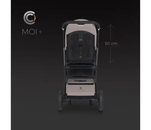 Cavoe Moi+ Taupe Bērnu rati 2in1