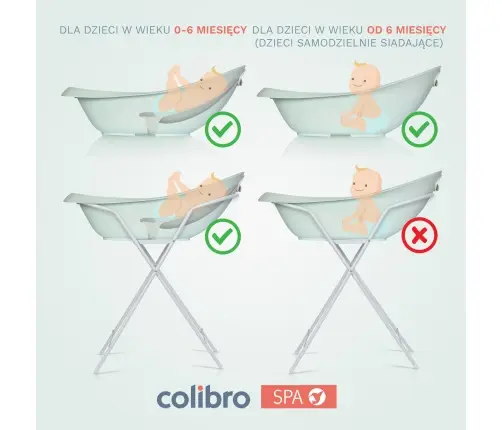 Bērnu vanna ar statīvu Colibro Spa Cool