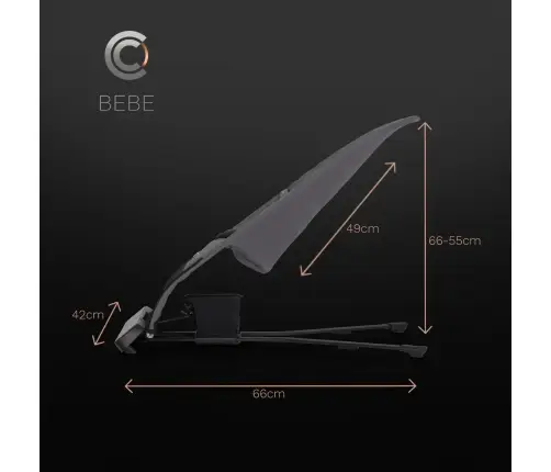 Leżaczek dziecięcy Cavoe Bebe French Gray