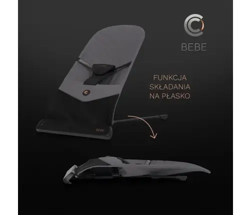 Leżaczek dziecięcy Cavoe Bebe French Gray