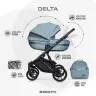 Riko Basic Delta 01 Grey Fox Bērnu rati 2in1