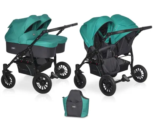 Riko Basic Saxo 01 Lagoon Käru kaksikutele 2in1