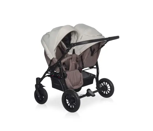 Riko Basic Saxo 03 Latte Коляска для двойняшек 2in1