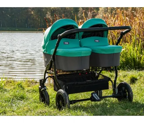Riko Basic Saxo 05 Grey Fox Dvīņu rati 2in1