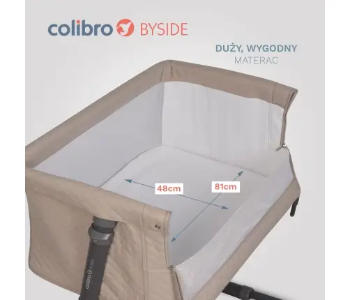 Bērnu šūpulis Colibro Byside Taupe