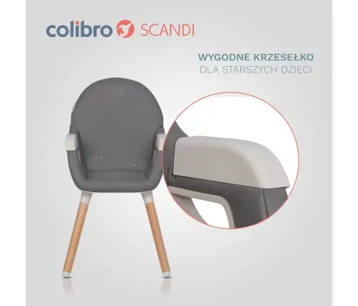 Krzesło do karmienia Colibro Scandi Onyx