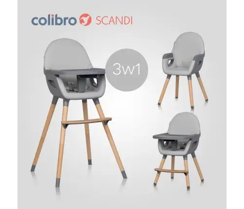 Krzesło do karmienia Colibro Scandi Dove