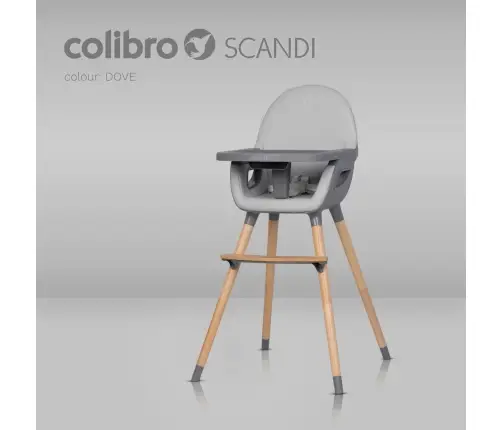 Krzesło do karmienia Colibro Scandi Dove