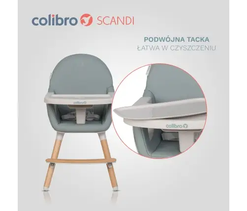 Krzesło do karmienia Colibro Scandi Agava