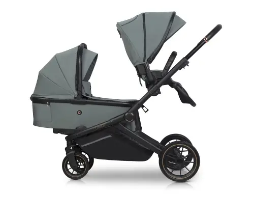 Cavoe Avec Boho Green Vežimėlis dvynukams