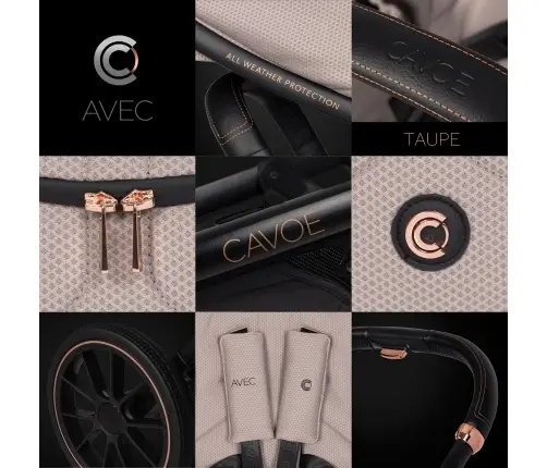 Cavoe Avec Taupe Коляска для двойняшек