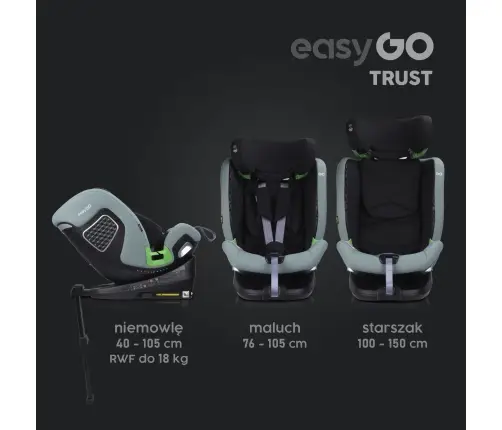 EasyGo Trust Agava Beebi- ja lapse turvatool 0–36 kg