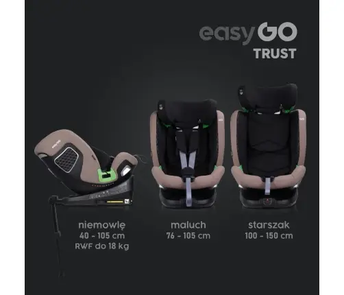 EasyGo Trust Taupe Bērnu autosēdeklis 0-36 kg