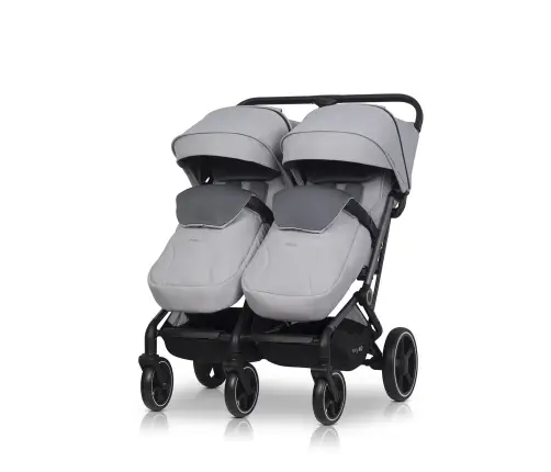 EasyGo Echo Cloudy Gray Коляска для двойняшек