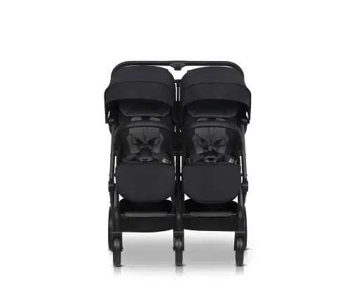 EasyGo Echo Ebony Black Dvivietė vežimėlis
