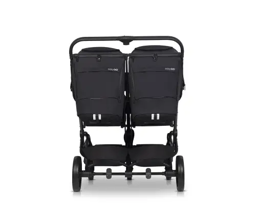 EasyGo Echo Ebony Black Dvivietė vežimėlis