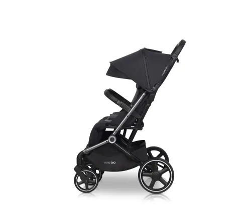 EasyGo Echo Ebony Black Dvivietė vežimėlis