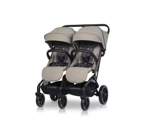 EasyGo Echo Savana Beige Коляска для двойняшек EasyGo Echo Savana Beige Коляска для двойняшек