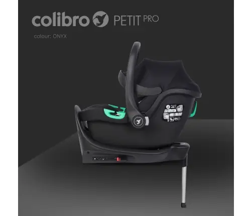 Colibro Petit Pro Onyx + Isofix bāze Bērnu autosēdeklis 0-13 kg