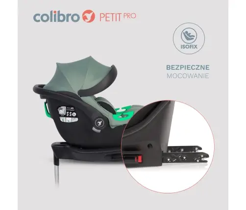 Colibro Petit Pro Pine + Isofix bāze Bērnu autosēdeklis 0-13 kg