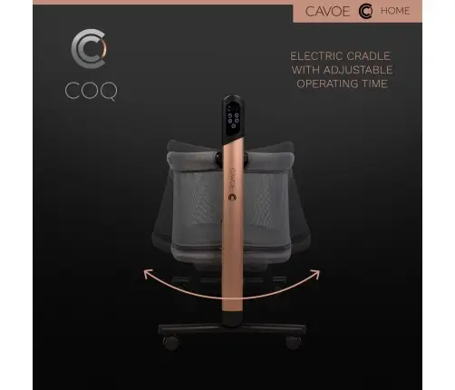 Elektryczna kołyska łóżeczko 4w1 Cavoe COQ Meteorite