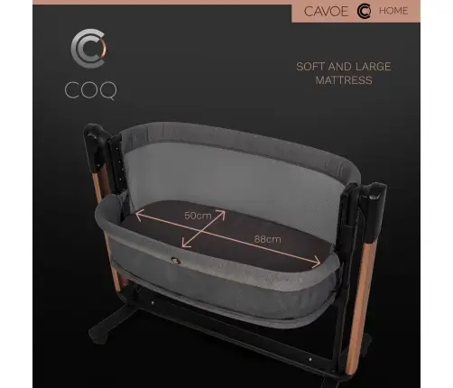 Elektryczna kołyska łóżeczko 4w1 Cavoe COQ Meteorite