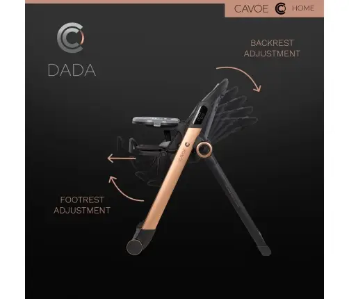 Elektryczna huśtawka krzesełko do karmienia Cavoe Dada Meteorite