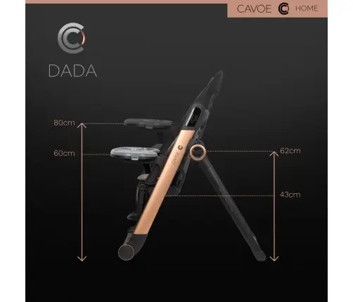 Elektryczna huśtawka krzesełko do karmienia Cavoe Dada Meteorite