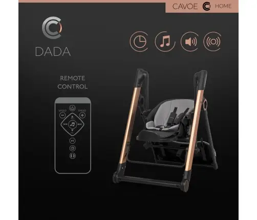 Elektryczna huśtawka krzesełko do karmienia Cavoe Dada Meteorite