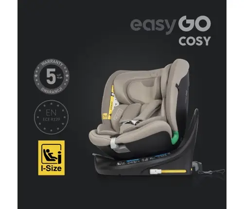 EasyGo Cosy Taupe Детское автокресло 0-36 кг EasyGo Cosy Taupe Детское автокресло 0-36 кг