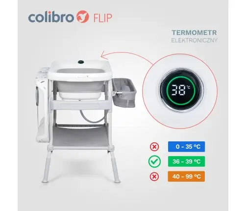 Wanienka dziecięca z przewijakiem Colibro Flip