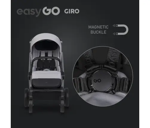 EasyGo Giro Cloudy Gray Детская коляска 2in1