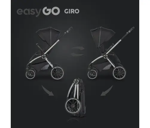 EasyGo Giro Ebony Black Детская коляска 2in1