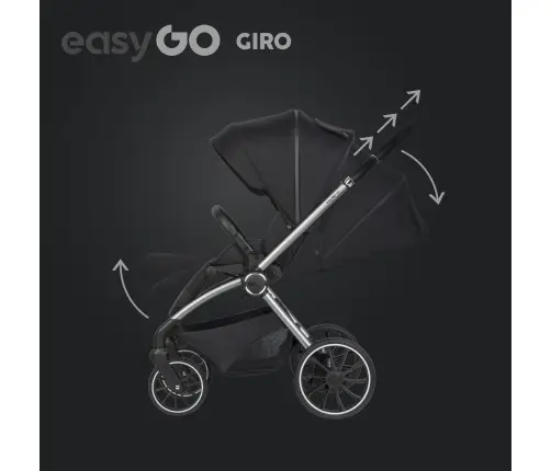 EasyGo Giro Ebony Black Детская коляска 2in1