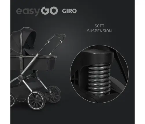 EasyGo Giro Ebony Black Детская коляска 2in1