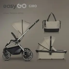 EasyGo Giro Savana Beige Bērnu rati 2in1
