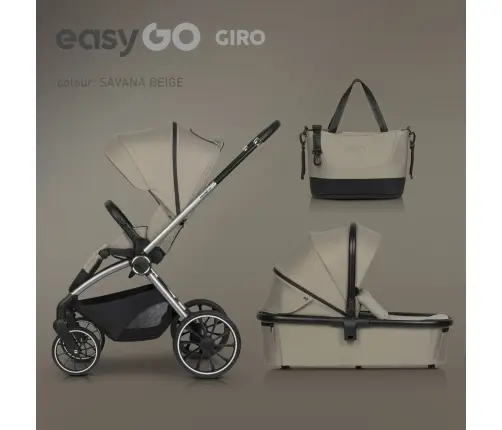 EasyGo Giro Savana Beige Детская коляска 2in1