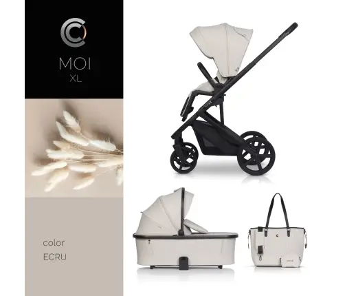 Cavoe Moi XL Ecru Vaikiškas vežimėlis