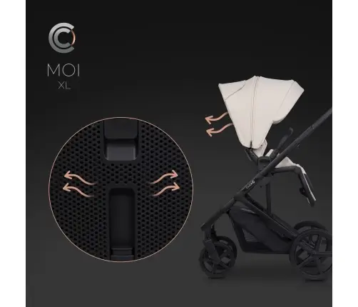 Cavoe Moi XL Ecru Vaikiškas vežimėlis