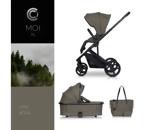 Cavoe Moi XL Moss Lastevanker 2in1