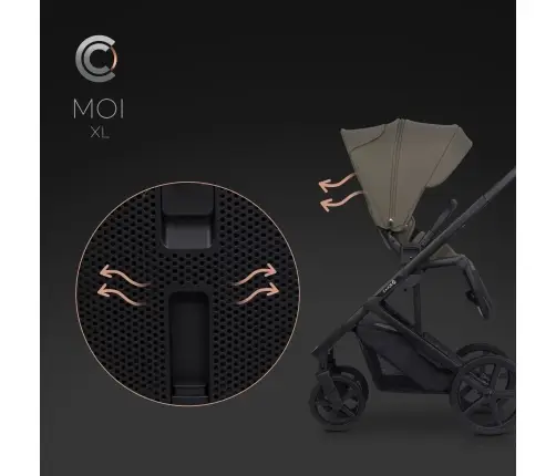 Cavoe Moi XL Moss Lastevanker 2in1