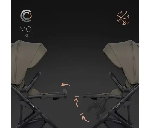 Cavoe Moi XL Moss Lastevanker 2in1