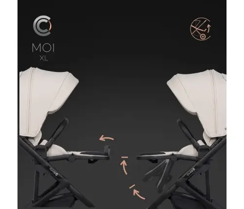 Cavoe Moi XL Ecru 2-in-1 Baby Stroller