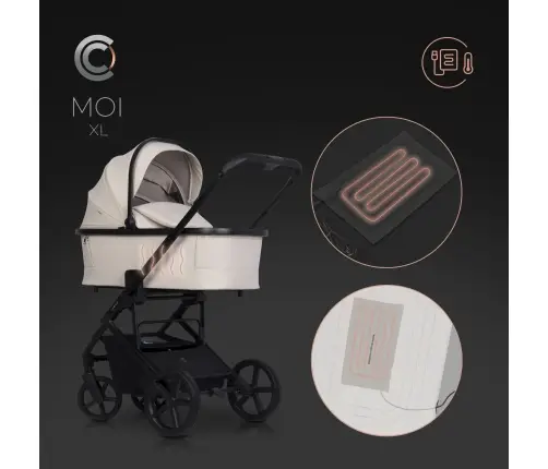 Baby Bassinet for Stroller Cavoe Moi XL Ecru